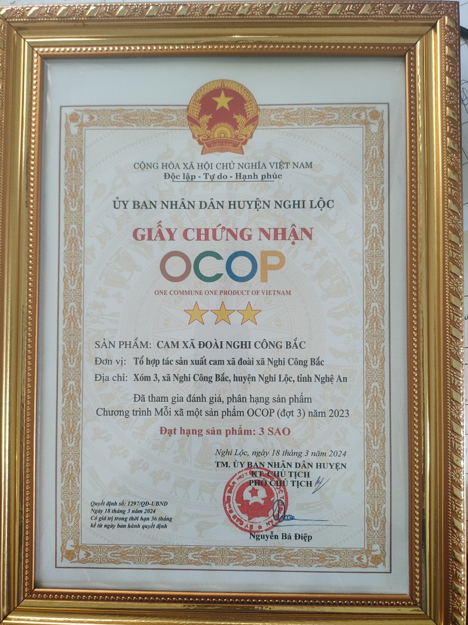 chứng nhận